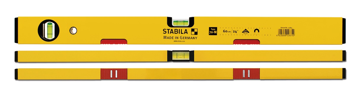 4b1235202ad5c1f04f9213084c633227 Уровень Stabila тип 70М, 80см (1верт.,1гориз., магнитный, точн. 0,5мм/м) - 4
